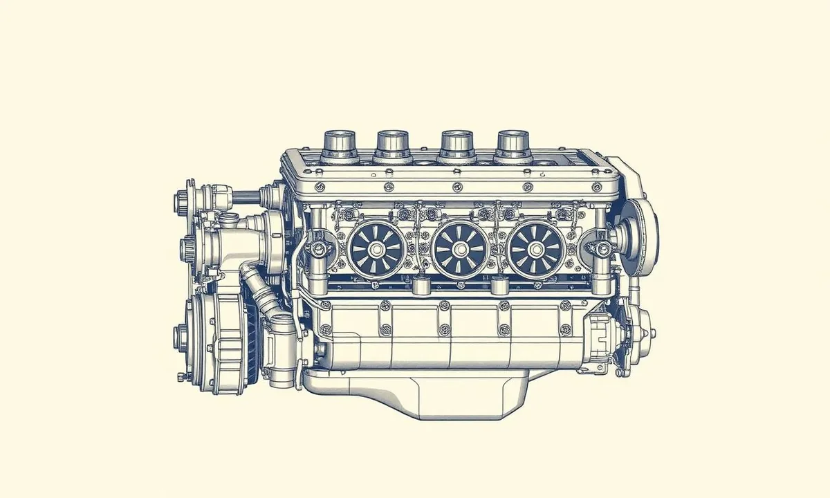 Teknisk illustration av 2.0 16V